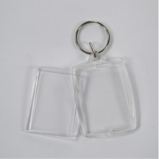 PORTACHIAVI IN PLASTICA RETTANGOLARE ESTERNO cm 4x6,3 INTERNO cm 3x5,5 ANGOLI VIVI