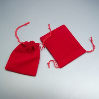 SACCHETTO IN VELLUTO ROSSO