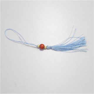 FIOCCHETTO DECORO CON GRANO LEGNO COLORE AZZURRO. Confezione da 100 PZ.