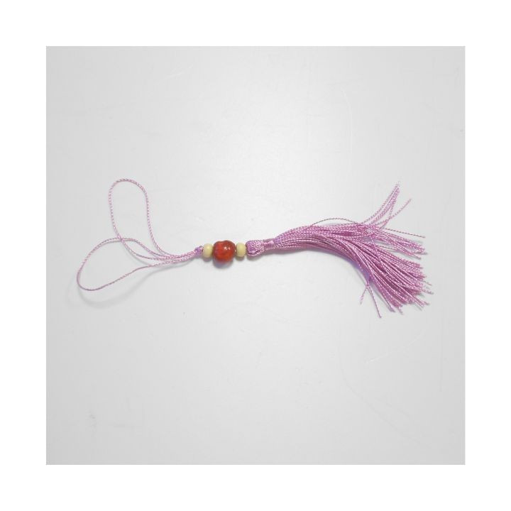 FIOCCHETTO DECORO CON GRANO LEGNO COLORE ROSA. Confezione da 100 PZ.