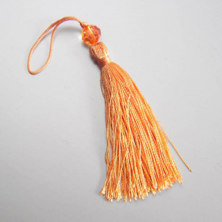 FIOCCHETTO DECORO CON GRANO PLASTIC COLORE ARANCIO. Confezione da 100 PZ.