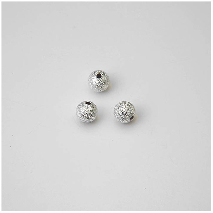 SFERE PLASTICA CON BRILLANTINI Ø 6 ARGENTO. CONFEZIONE DA 1 kg