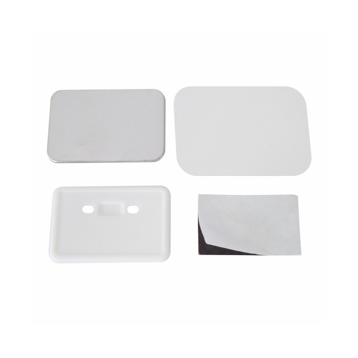 RETTANGOLO 37x58mm CON MAGNETE PLASTOFFERITE