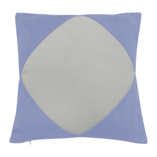 FODERA 45x45 cm TESSUTO EFFETTO VELLUTO CON ROMBO SIMILPELLE DA SUBLIMARE