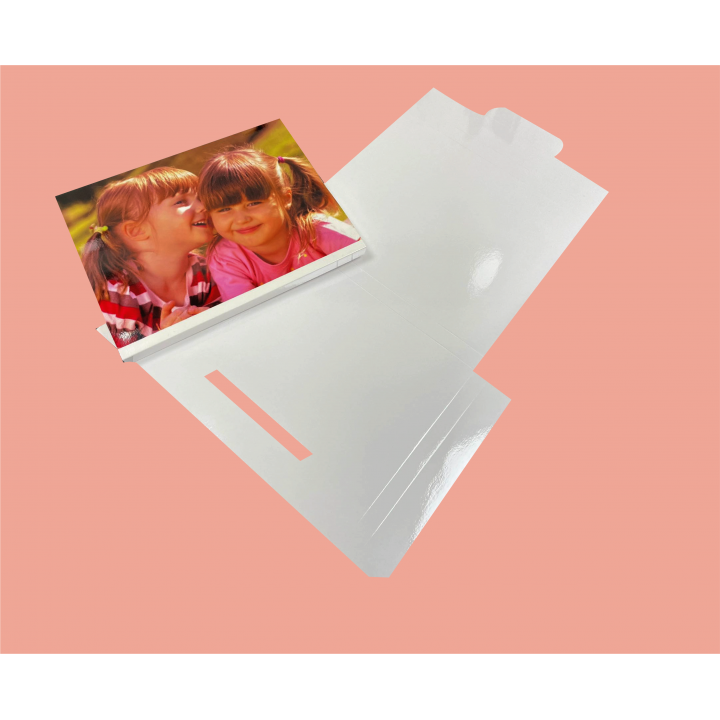 SCATOLA BIANCA LUCIDA PER LA SUBLIMAZIONE CM 25X20X1,5 H (conf.6 pz)
