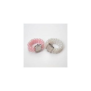ANELLO DITO ROSA, AZZURRO E BIANCO Ø 4 IN PLASTICA