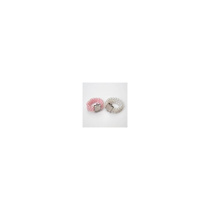 ANELLO DITO ROSA, AZZURRO E BIANCO Ø 4 IN PLASTICA