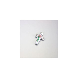 CROCE IN CLOISSONNÉ BIANCO mm  25