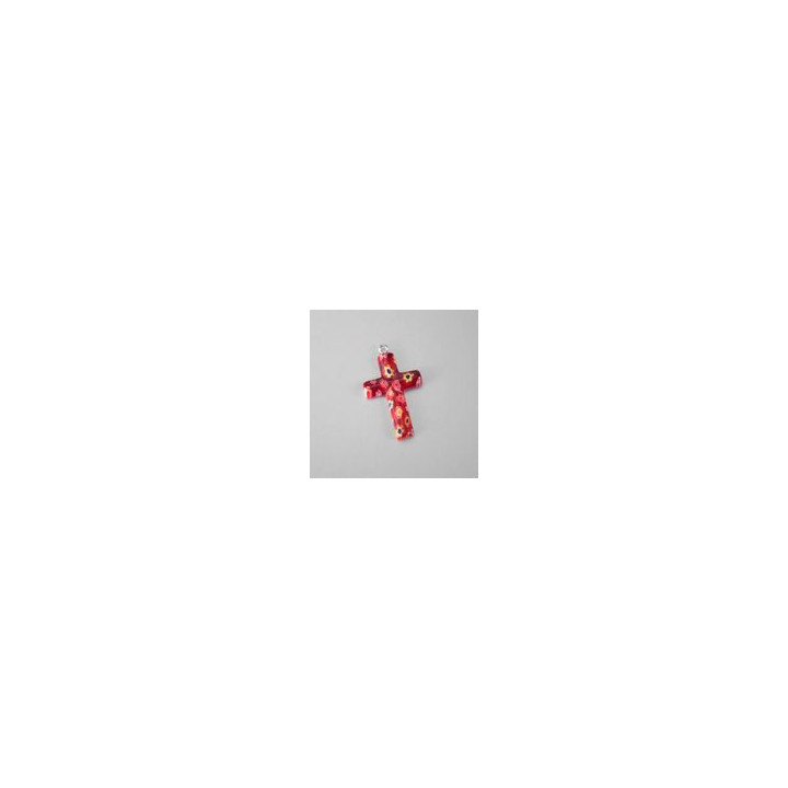 CROCE DI MURRINA GRANDE ROSSO 20x33 mm