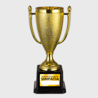 COPPA IN PLASTICA SATINATA 6,5x9,5x20H