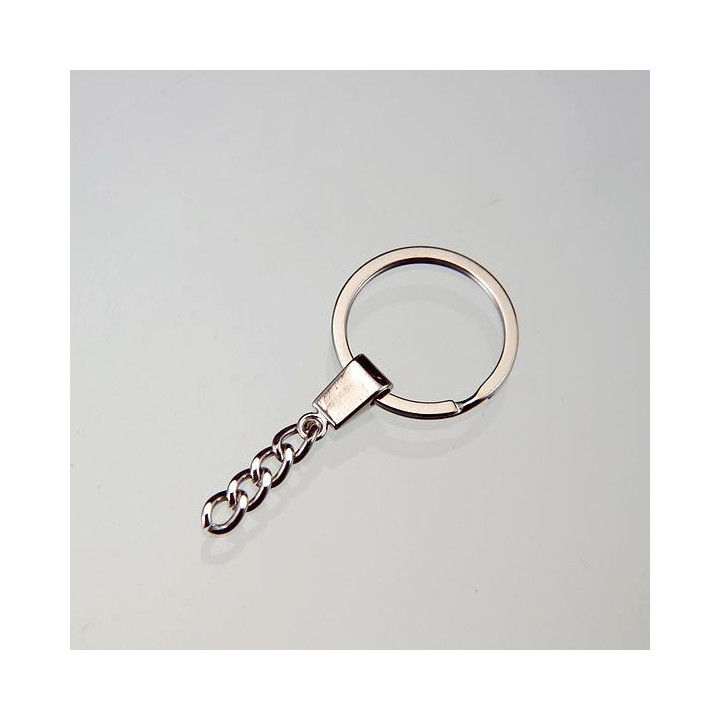 ANELLO CON CATENA NIKELATO Ø30  (Conf. 250pz)