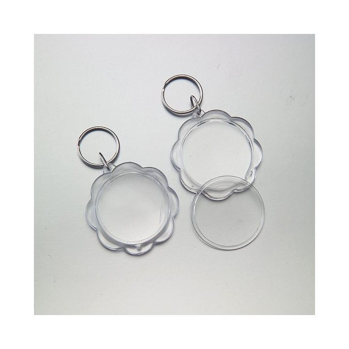 PORTACHIAVE IN PLASTICA FORMA A FIORE DA PERSONALIZZARE APRIBILE