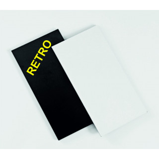 HDF 80X120 cm SPESSORE 3 mm RETTANGOLARE ANGOLO VIVO, PER LA SUBLIMAZIONE, RETRO NERO