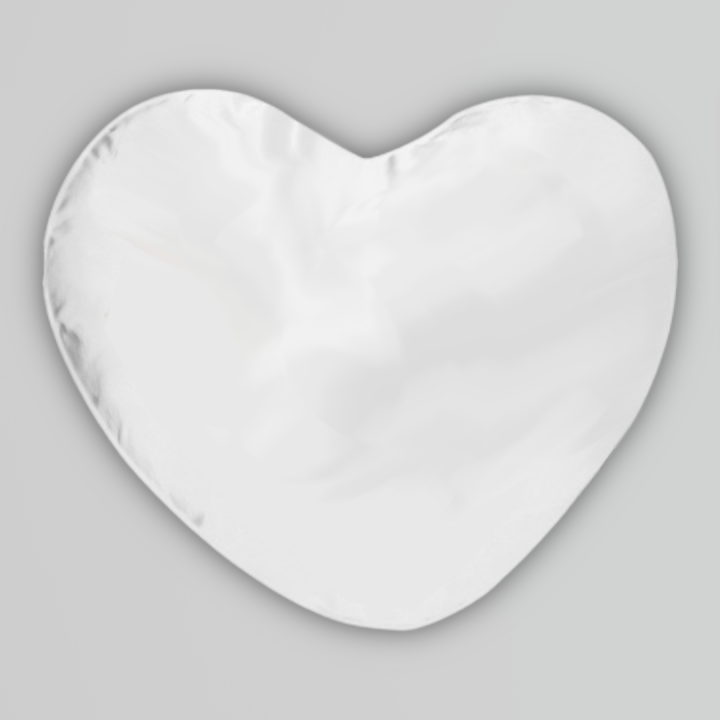 CUSCINO A CUORE IN MICROFIBRA  BIANCO, RETRO ROSA FINE-ART
