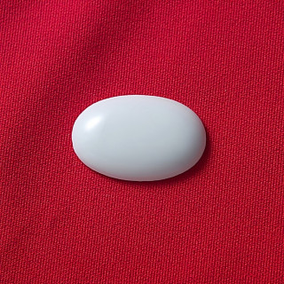 PORCELLANA BIANCA OVALE PICCOLO 3,5x2,3 cm PRONTA PER LA SUBLIMAZIONE