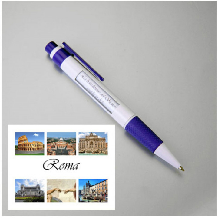 PENNA CLICK CLACK CON FINESTRINO IMMAGINE ROMA