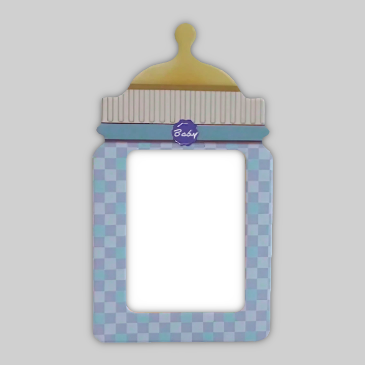 PORTAFOTO MAGNETICO CON CARTONCINO A FORMA DI BIBERON 5,5X9,5 CM