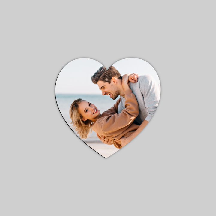 HDF 11X10 CUORE PICCOLO BOMBATO, SPESSORE 6 MM RETRO NERO SUBLIMAZIONE