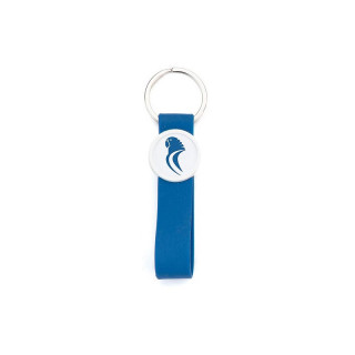 PORTACHIAVI DA ASSEMBLARE IN ACRILICO CON INCAVO CROMATO - SILICONE BLU -
