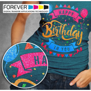 CARTA FOREVER SUBLI-DARK NO-CUT GLITTER A4