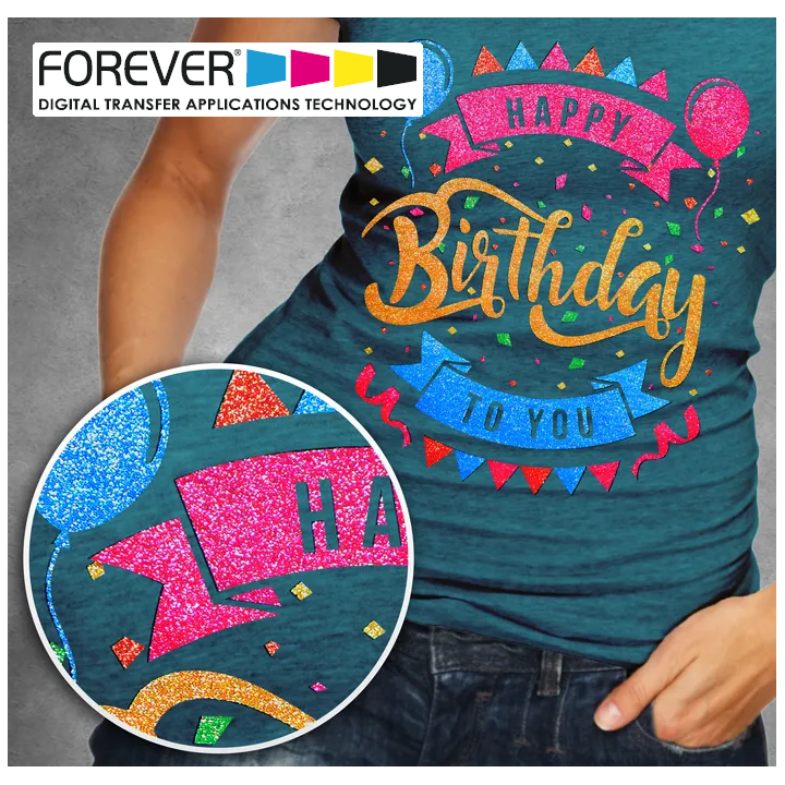 CARTA FOREVER SUBLI-DARK NO-CUT GLITTER A4