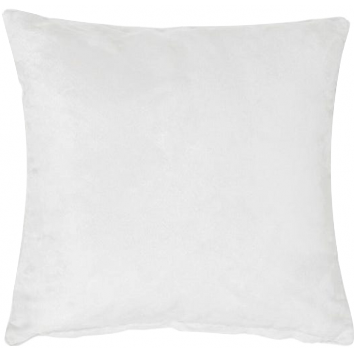 FEDERA IN MICROFIBRA BIANCO/BIANCO 40x40 cm PER LA SUBLIMAZIONE 100% POLIESTERE
