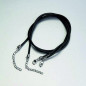 COLLANA GIROCOLLO NERA CAUCCIÙ SPESSO 2,8 mm CON MOSCHETTONE. Confezione da 100 PZ. COLLANA GIROCOLLO NERA CAUCCIÙ SPESSO 2,8 mm CON MOSCHETTONE. Confezione da 100 PZ.