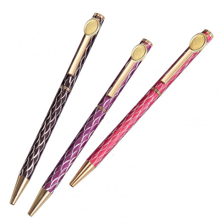PENNA ALLUMINIO DIAMANTATA CON INCAVO 10x14 mm
