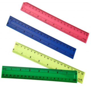 RIGHELLO COLORI ASSORTITI IN PLASTICA DA 20cm