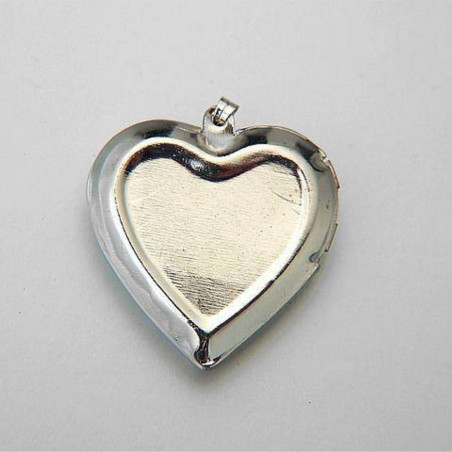 MEDAGLIA CUORE GRANDE NICKEL APRIBILE 28x30 mm