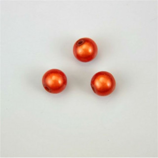 GRANO IN PLASTICA ARANCIONE BRILLANTE Ø 8 mm. CONFEZIONE DA 0,5 kg