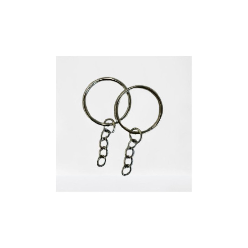 ANELLO CON CATENA Ø 25 NICHELATO ANELLO CON CATENA Ø 25 NICHELATO