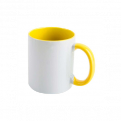 Tazza bianca con Interno e Manico Colorato