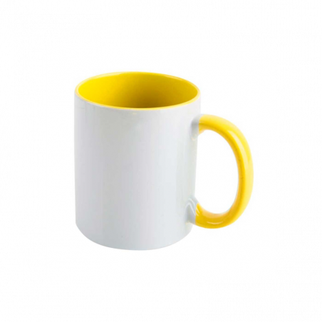 Tazza bianca con Interno e Manico Colorato