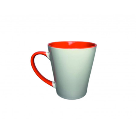 Tazza Conica con Interno e Manico Colorato