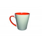 Tazza Conica con Interno e Manico Colorato