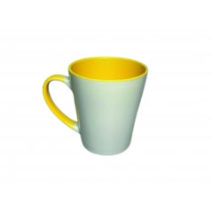 Tazza Conica con Interno e Manico Colorato