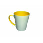 Tazza Conica con Interno e Manico Colorato