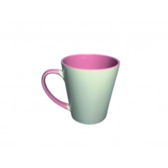 Tazza Conica con Interno e Manico Colorato
