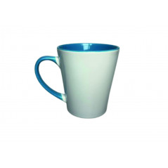 Tazza Conica con Interno e Manico Colorato