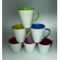 Tazza Conica con Interno e Manico Colorato