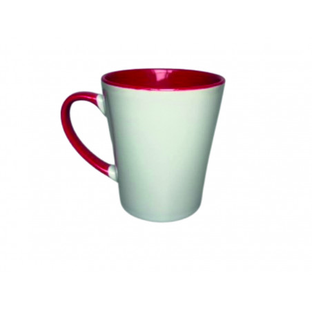Tazza Conica con Interno e Manico Colorato