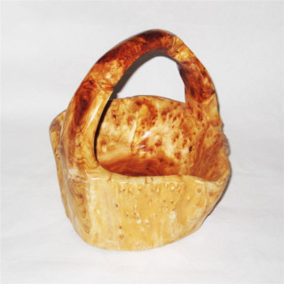 CESTINO IN LEGNO ESOTICO cm 37x31 H 33