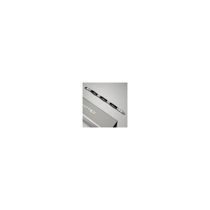 BRACCIALE UOMO ACCIAIO DIVISORIO PICCOLO E 3 DECORI