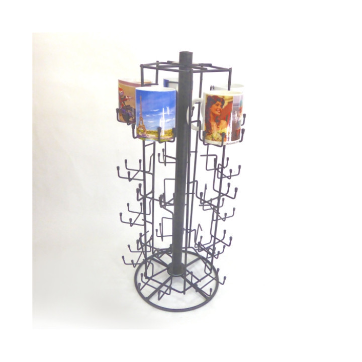 ESPOSITORE PER 20 TAZZE CON ANTIFURTO H66x35cm
