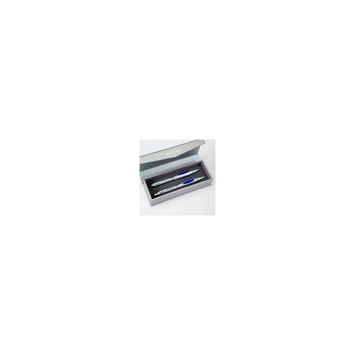 PARURE CON 2PENNE PIU' PORTAMINE 0,5 COLORE BLU