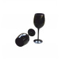 CALICE VINO VETRO NERO 8*22,5 cm (Conf. 6 pz)