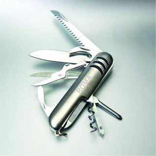 COLTELLO IN ACCIAIO A 11 FUNZIONI ROMA  MISURA DA CHIUSO 90x25mm