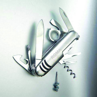 COLTELLO IN ACCIAIO 17 FUNZIONI ROMA MISURA DA CHIUSO 90x25 mm