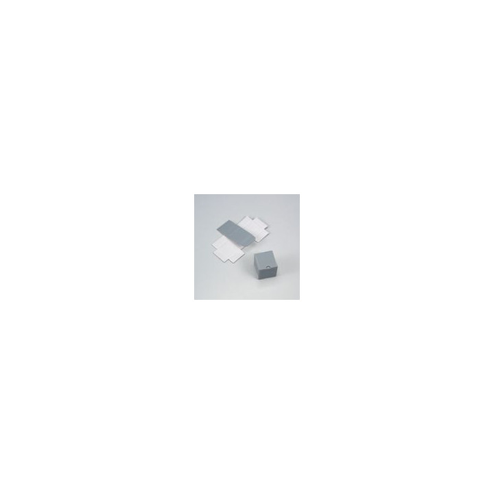 SCATOLINA ARGENTATA 7x7x7 cm CON INTERNO BIANCO